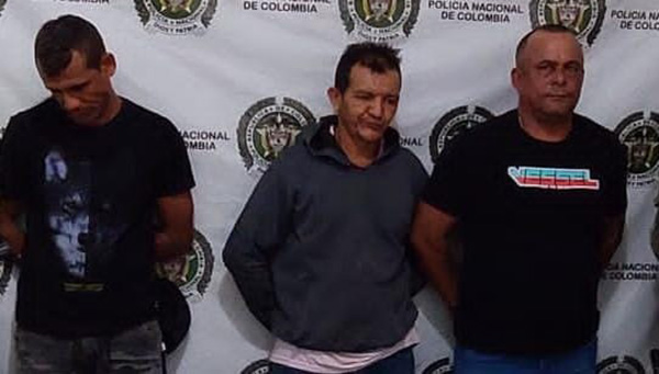‘David’, ‘Juan Carlos’ y ‘Lucho’ fueron dejados a disposición de la Fiscalía General de la Nación.