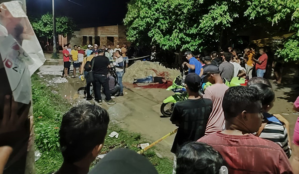 El motociclista fue asesinado de varios balazos cuando se movilizaba en su motocicleta.