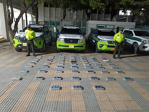 La droga hallada en Gaira fue dejada a disposición de las autoridades competentes.