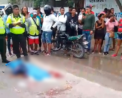 Janelis Jael Felipe Rivera murió en el lugar de los hechos en el sector conocido como ‘La Frutera’.
