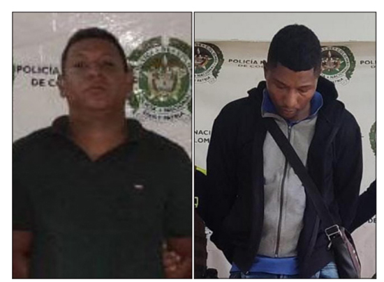 Jairo Caro y Rafael Ulloa fueron detenidos en operativos de la Policía del Magdalena.