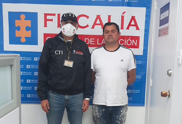 Simón Galindo Galindo fue el hombre capturado en un operativo de la Policía Nacional.