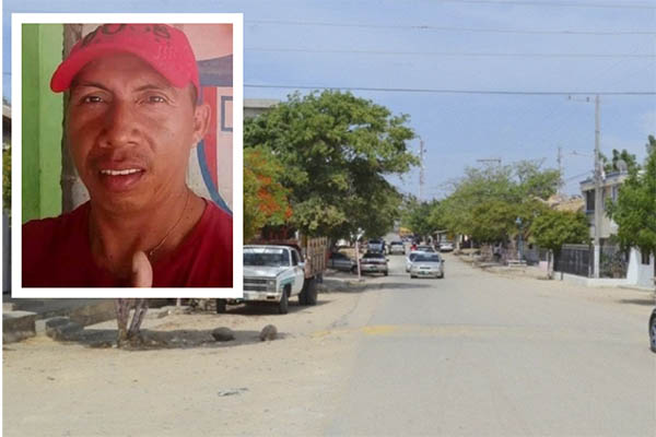 Roberto Rodríguez Vásquez fue atacado por un desconocido corregimiento de Camarones. Foto panorámica La Guajira Hoy