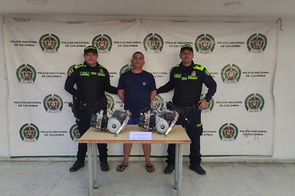 Edgar José Gutiérrez Ballesteros, detenido en área rural de Ciénaga. Edgar José Gutiérrez Ballesteros, detenido en área rural de Ciénaga.