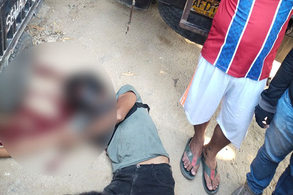 Paulo Alexander Fula Romero quedó tendido en el sitio donde fue baleado.