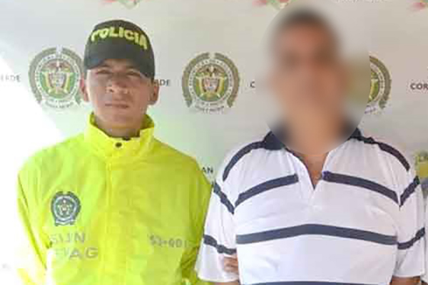 Con esta fotografía las autoridades anunciaron la captura de Carlos Alexander Navarro Paredes, el 29 de enero de 2014.