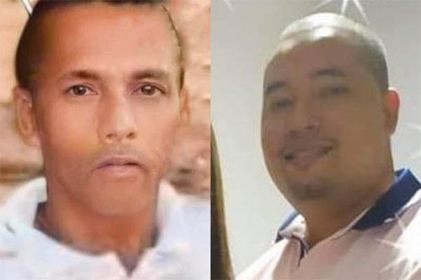 Gustavo Adolfo Rúa García y Julio César De La Salas Barros, fallecidos.