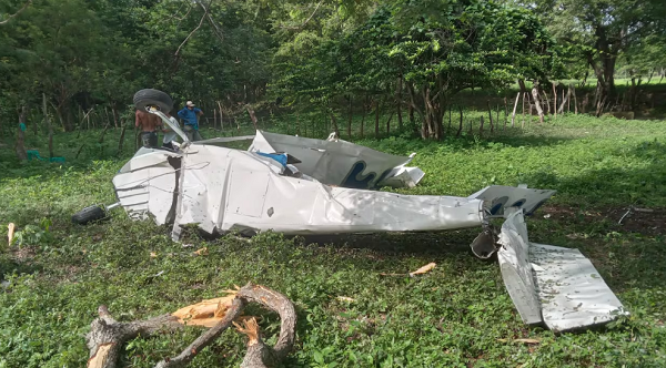 Avioneta accidentada en el Atlántico. Foto/ Revista Semana