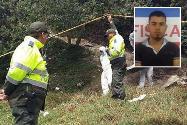 En la fotografía Carlos Mauricio Camacho López, cuando fue capturado por la Fiscalía por el delito de homicidio en La Guajira. Fue asesinado junto a su hermano.