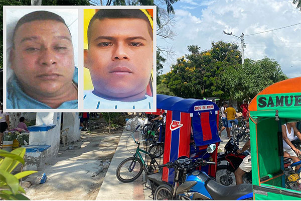 Leonid Donald Sierra Charris y Efraín Noriega Gutiérrez, asesinados a tiros en Ciénaga.