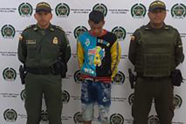 Joseph Eduardo Orozco Triviño fue capturado por la Policía Nacional en Cali, según el reporte.