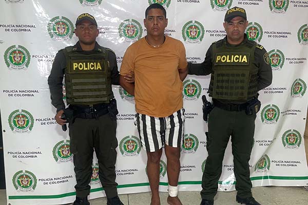 Kerwin David Tejeda Gómez fue capturado en un operativo de la Policía del Magdalena.
