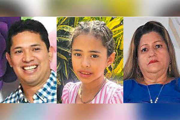 Luis Alberto Aarón, su hija Claudia Helena Aarón Cuza y su suegra, Piedad Peñaranda, fueron asesinados a tiros.