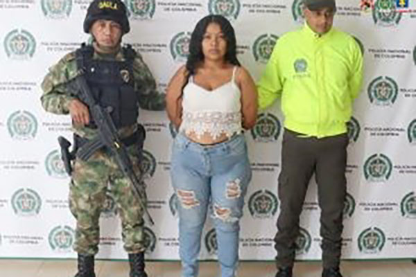 Cristina Isabel Muñoz Ortega detenida por la Policía y el Ejército pertenecería a la organización desde el 2022.