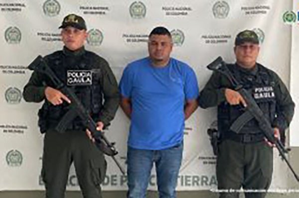 Víctor Hugo Aldana Rodríguez, presunto integrante del ‘Clan del Golfo’ capturado.