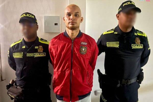 Hans Cuadro Muñoz, fue capturado en medio de un operativo de la Policía Nacional.