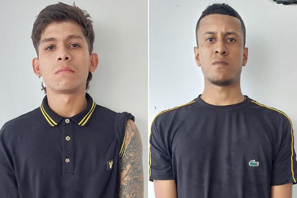 Daniel Ramos Castillo y Said Farut Castro Medina, capturados como presuntos responsables del asesinato de una persona en Gaira. Daniel Ramos Castillo y Said Farut Castro Medina, capturados como presuntos responsables del asesinato de una persona en Gaira.