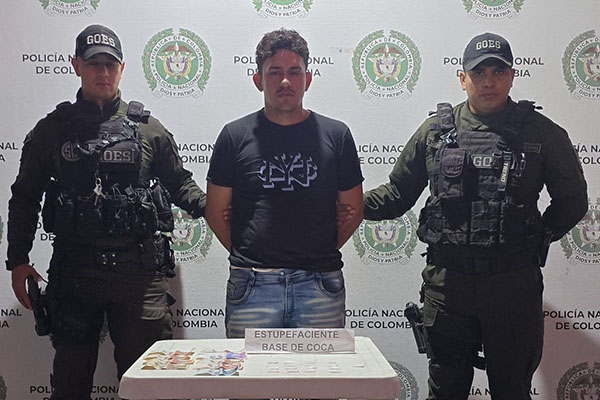 Yosmen Navedad fue capturado por personal de la Policía Metropolitana de Santa Marta.