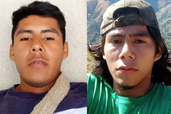 Cristian Camilo y Uber Libardo Mejía Torres, los hermanos pertenecientes a la comunidad arhuaca, asesinados.