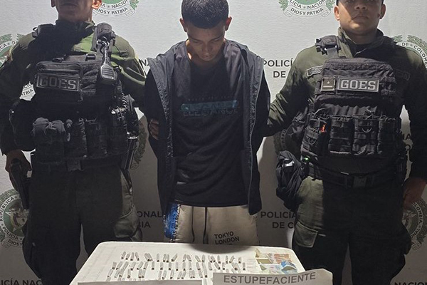 Denis Rey Sánchez Díaz, capturado en operativo en el barrio María Eugenia. Denis Rey Sánchez Díaz, capturado en operativo en el barrio María Eugenia.