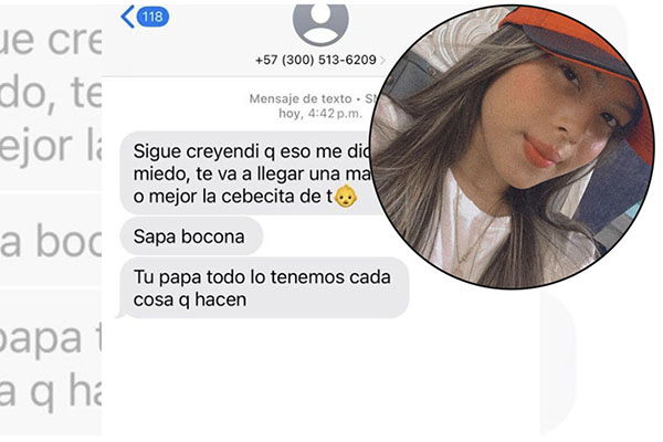 María Fernanda Escorcia, periodista, ha sido víctima de amenazas por parte de antisociales que, a través de mensajes de texto intimidatorios, han puesto en riesgo su vida y la de su familia.