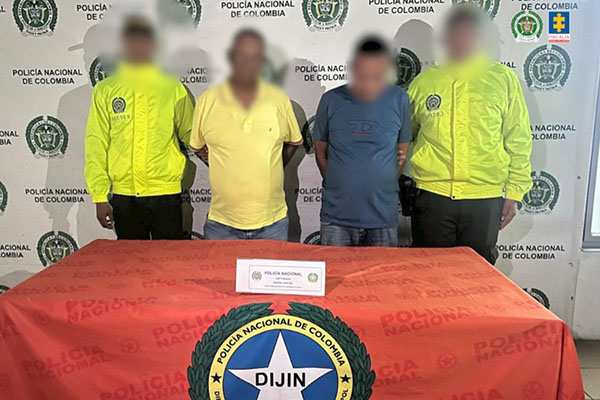 Los implicados fueron dejados a disposición de la Fiscalía General de la Nación.
