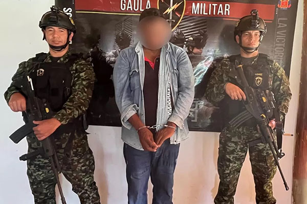Con la captura de alias ‘Macana’, fue puesto a disposición de las autoridades competentes.