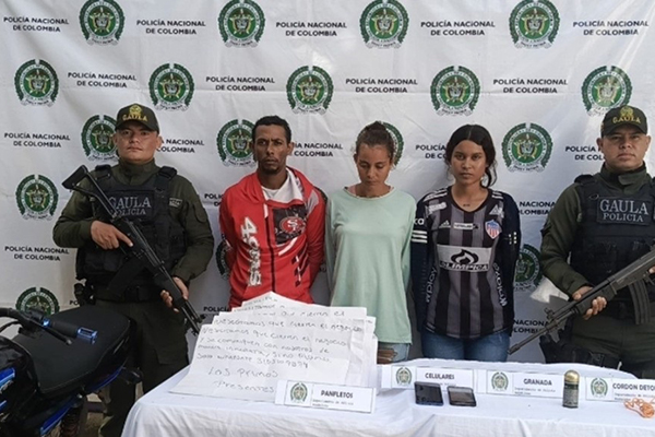 Carlos Lara, Brinis López y Dairys De León, fueron capturados por la Policía del Magdalena.