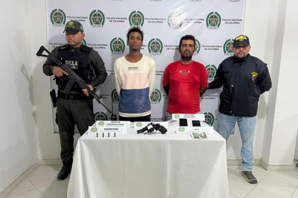 Jhon Jairo Salcedo Mora e Iván Enrique Herrera Mejía, capturados en área rural del municipio de Tenerife, Magdalena. 