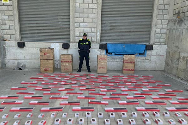 Los productos quedaron a disposición de la DIAN para adelantar el respectivo proceso de decomiso.