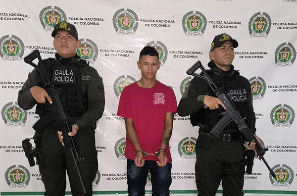 Jorge Luis Becerra, fue el otro detenido en la Zona Bananera.