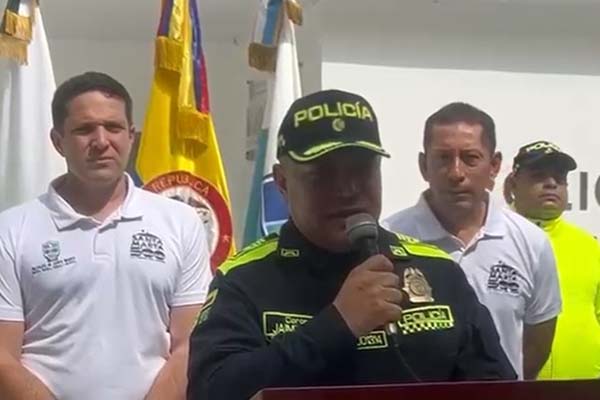 Las autoridades en conferencia de prensa por el caso del crimen en Santa Marta del que fue víctima el biólogo italiano, Alessandro Coatti. Las autoridades en conferencia de prensa por el caso del crimen en Santa Marta del que fue víctima el biólogo italiano, Alessandro Coatti.