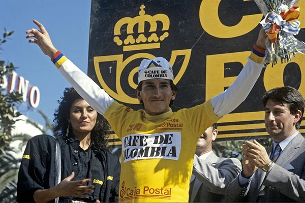 Fotografía de archivo del ciclista colombiano del Café de Colombia, Lucho Herrera. EFE