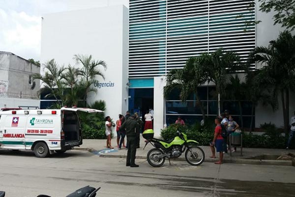 Andrés Felipe Velásquez Zarate fue llevado hasta la sala de urgencias de la clínica Los Nogales a donde fue ingresado sin signos vitales.