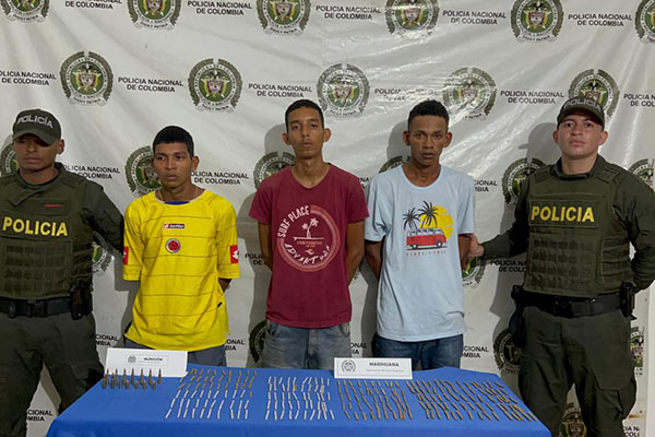 Jeiser David Bertel Mogroviejo, Marco Esteban Mejía Rodríguez y Arnoldo Ramón Malave Izarra, capturados.