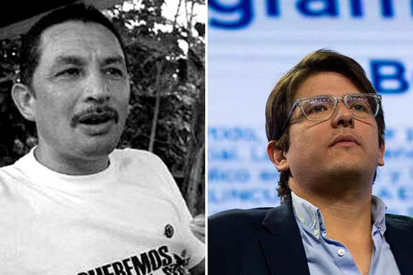 El Zarco, jefe militar de la Segunda Marquetalia, y el senador Miguel Uribe Turbay, víctima de un atentado que ha puesto en alerta la seguridad de líderes políticos en Colombia - crédito Insight Crime y Miguel Uribe Turbay/Instagram