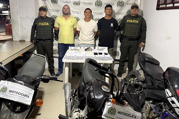 Walter Noreña, ‘Letra’; Breiner Hernández, alias ‘Abraham o Animal’, y Wilfrido Franco, alias ‘Crilim’, capturados.
