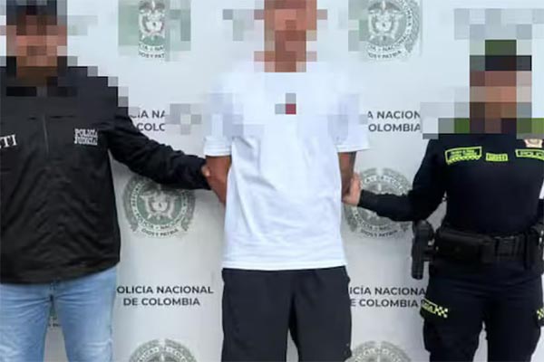 Alias el ‘flaco’, quinto capturado por el homicidio y desmembramiento del biólogo italiano Alessandro Coati en Santa Marta. Foto Policía Nacional
