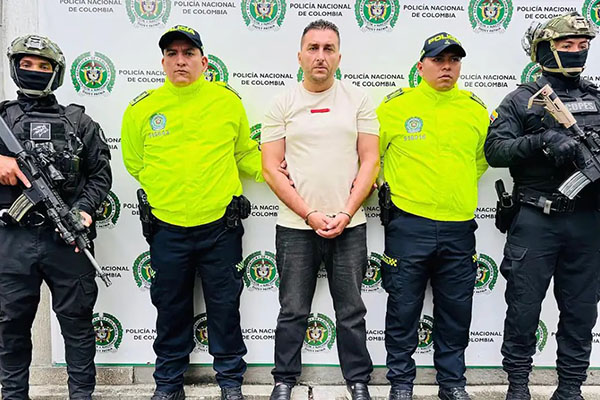 La Policía utilizó drones para ubicar a Federico Starnone, quien vivía en un apartamento de un acomodado barrio de Cali. Foto Policía Nacional