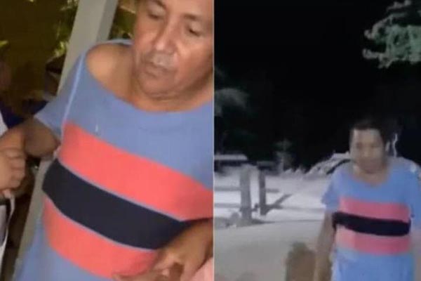 Momento en el que el comerciante José Luis Madrid Luna ya gozaba de su libertad. Foto La Guajira Hoy