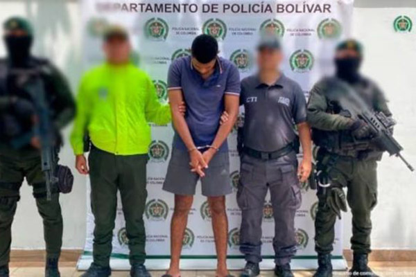 Jorge Enrique Arnedo Julio fue capturado por el Cuerpo Técnico de Investigación y la Policía Nacional. Foto Fiscalía