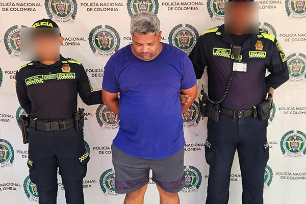 Juan Carlos Vega Blanco, estaba solicitado por el Juzgado Tercero Promiscuo Municipal de Ciénaga. Foto Fiscalía