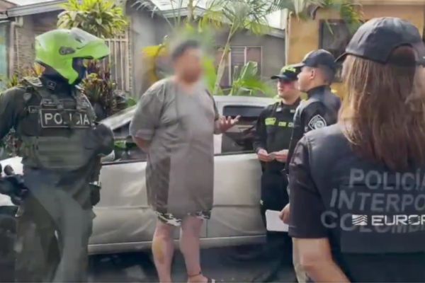 Foto tomada de Captura de video de la Policía Nacional de Colombia. 