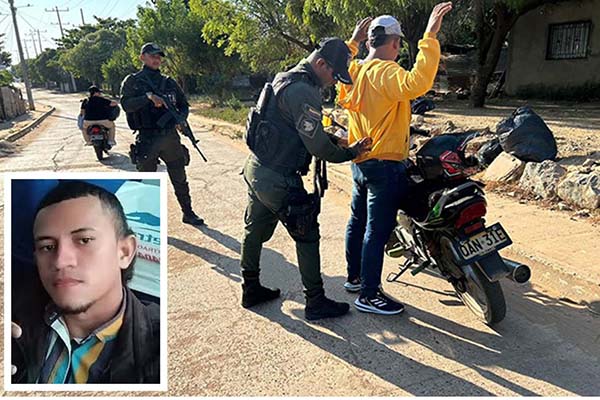 Enyerson González Pedrozo fue asesinado de varios tiros en área rural del municipio de El Banco, Magdalena. Policía del Magdalena adelanta operativos. Foto recuadro cortesía/ Foto panorámica Policía Nacional