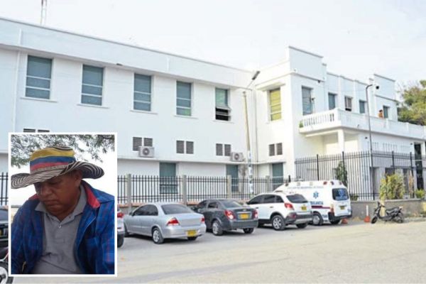 Ender Polo Rincones, dejó de existir cuando recibía asistencia médica en el hospital San Cristóbal de Ciénaga. Foto recuadro cortesía/ foto fondo EL INFORMADOR