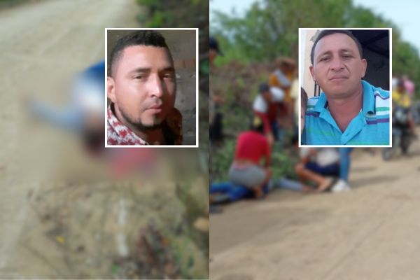 Los cuerpos sin vida de Luis Fernando Ortega Bolívar y Jeison Díaz Ortega, quedaron tendidos en la trocha de El Congo. Fotos suministradas por Alcides Macías