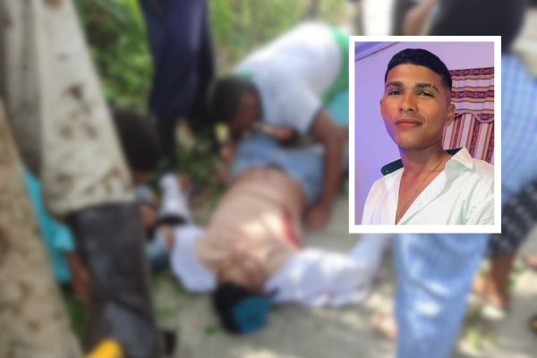 Familiares de José Daniel Polo Pérez, llegaron hasta el sitio en donde recogieron el cadáver y lo llevaron hasta su casa. Fotos cortesía CatacaTV 