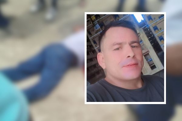 El cuerpo sin vida de Gabriel Fontalvo Quintana, quedó en plena vía del corregimiento de en Guacamayal. Fotos cortesía.