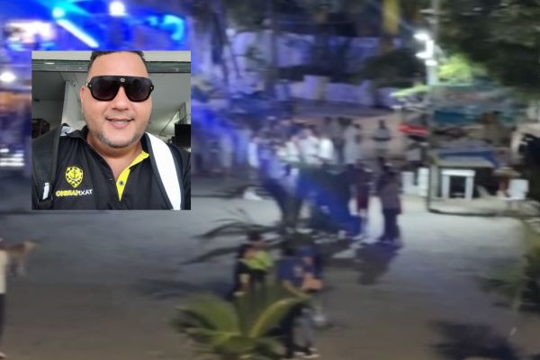 Personal de la Policía de Santa Marta adelanta las acciones pertinentes para dar con los responsables de la muerte de Aquilino Salazar. Fotos cortesía