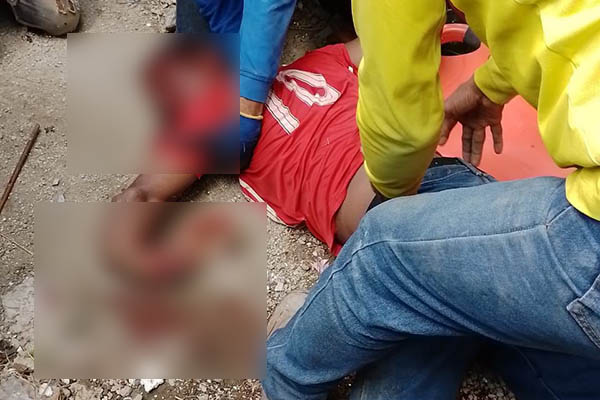 John Vélez Charris fue auxiliado y llevado hasta el centro de salud de Gaira a donde fue ingresado sin signos vitales. Fotos cortesía